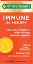 Naturens Bounty Immune 24 Hour +, Den enda vitamin C med 24 timmars immunstöd från Ester-C, 1000 mg Vitamin C, D & Zink, Gluten Free, Rapid Release Softgels, 2 Softgels per dag, 50 greve