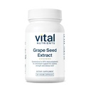 Vital Nutrients Grape Seed Extract 100mg | Potent Antioxidant och stöd för cirkulation, Capillary och Vein Health | Gluten, Dairy, Soy Free | Non-GMO | 90 kapslar