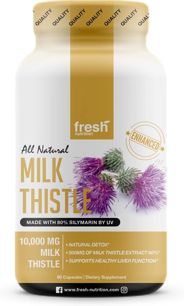 Färsk näringsmjölk Thistle Capsules (10.000mg)