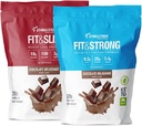 Evolution Advance Nutrition Grass Fed 100% Whey Protein Powder + Fit & Slim med Glucomannan, Inulin Fiber - High Fiber, High Protein, Pure, Keto Godkänd, Non GMO, Stevia Sweetened - 2 Pack