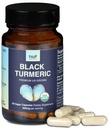 NUF- Organic Black Turmeric 350mg Hel Root Vegan Capsules-US Grown-Gluten Free - Non GMO- Joint Support - Hälsosamt inflammatoriskt svar - Korrekt immunfunktion