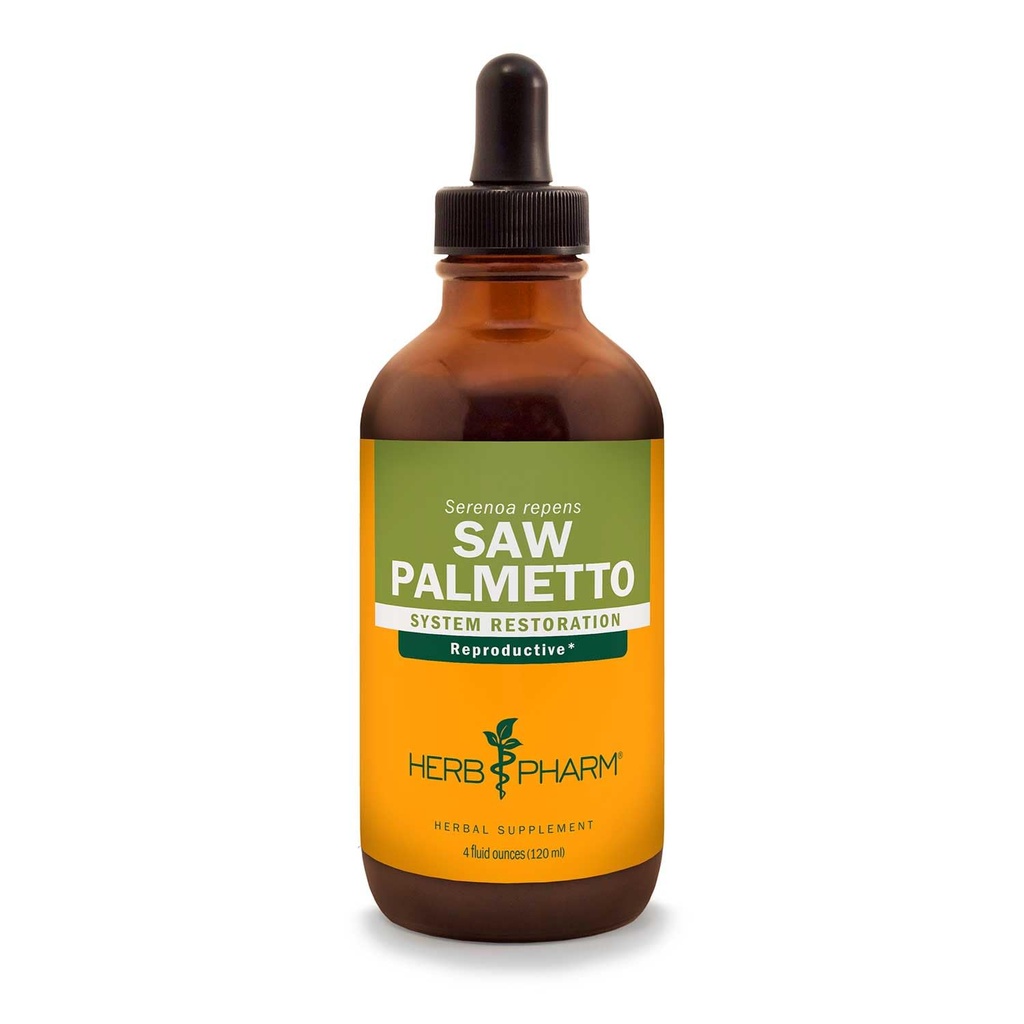 Herb Pharm Saw Palmetto Berry Liquid Extract för Prostate Support - 4 Ounce