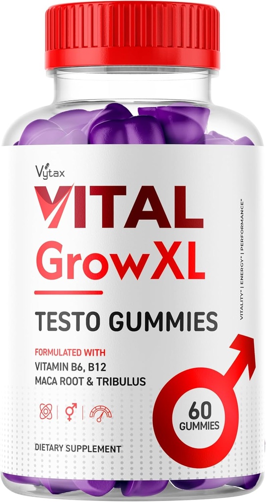 Vital Grow XL Gummies, Vital Grow XL Testo Gummies Maximal Strength Advanced Vitamin Formel, Vital GrowXL Vitale VitalGrowXL Me Gomitas Premium Chewable Vitalgrow Supplement (60 Gummies)