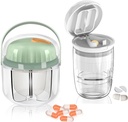 GloDeals Pill Organizer, Pill Crusher, Cutter och Splitter