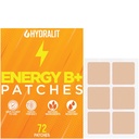 Energipatch för vuxna män kvinnors aktuella dagliga välbefinnande vaknar B12 Patches Sustained Natural Ingredients Boost Time-Released Formel Lasting Skin Travel Friendly 72 Pack