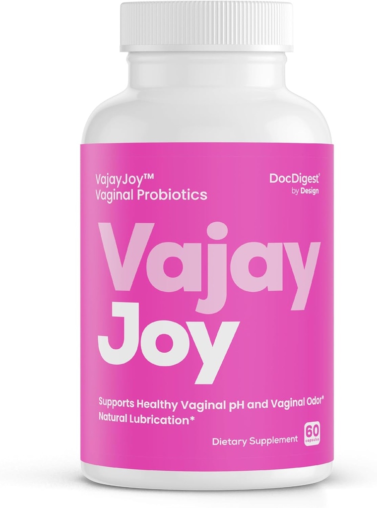 VajayJoy pH Balance Pills -Womens Vaginal Probiotic for pH Regulation, Clinically Shown to Restore pH Equilibrium and Natual Lubrication- Reduces BV, Yeast Infections and Odor