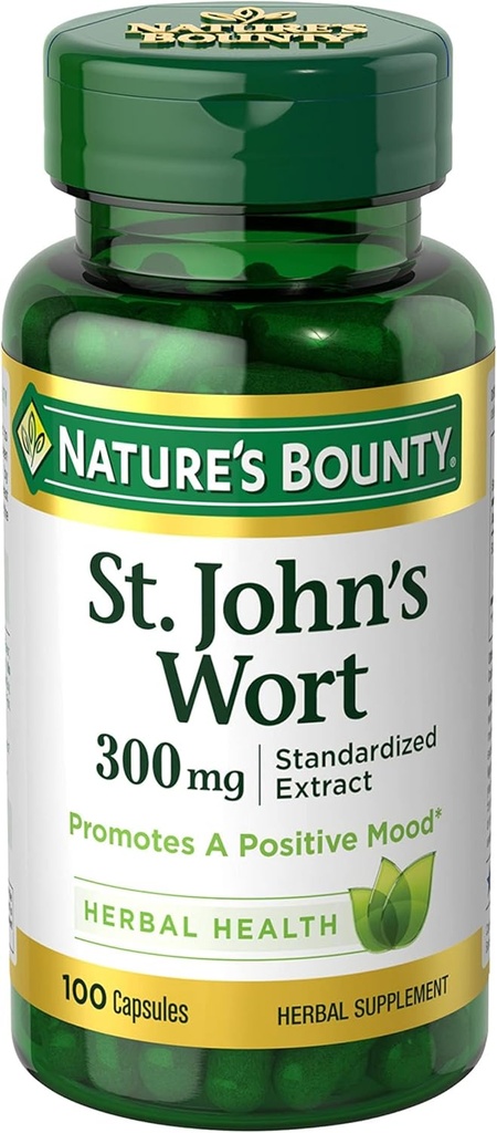 Naturens Bounty St John's Wort 300 mg Caps, 100 ct