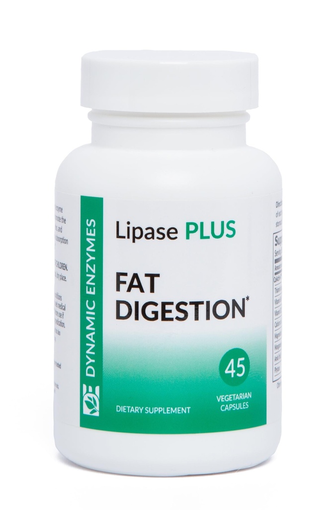 Lipase Plus - Digestive Enzyme Formel, Fatty Food Digestion, Omega Fatty Acid Absorption | 45 Count