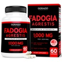 Fadogia Agrestis Extract 1000mg per portion - [Maximum Strength] - Styrka, Drive, Athletic Performance, Muscle Mass - Third Party Tested - Zero Fillers - Gluten Free, Non-GMO, Vegan Capsules