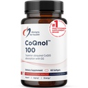 Designs for Health CoQnol 100 mg, CoQ10 Ubiquinol, 60 Softgels, 60 Servings