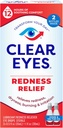 Clear Eyes Redness Relief Eye Drops, Whiten Eyes och Relieve Dryness, Burning och Irritation, 2 x 0,5 Fl Oz, Twin Pack