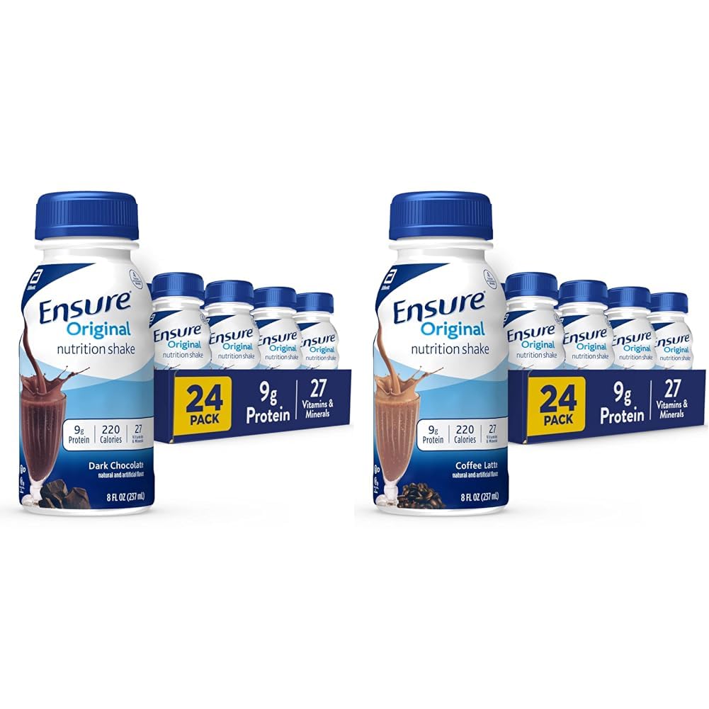 Säkerställ Original Dark Chocolate & Coffee Latte Nutrition Shake Bundle