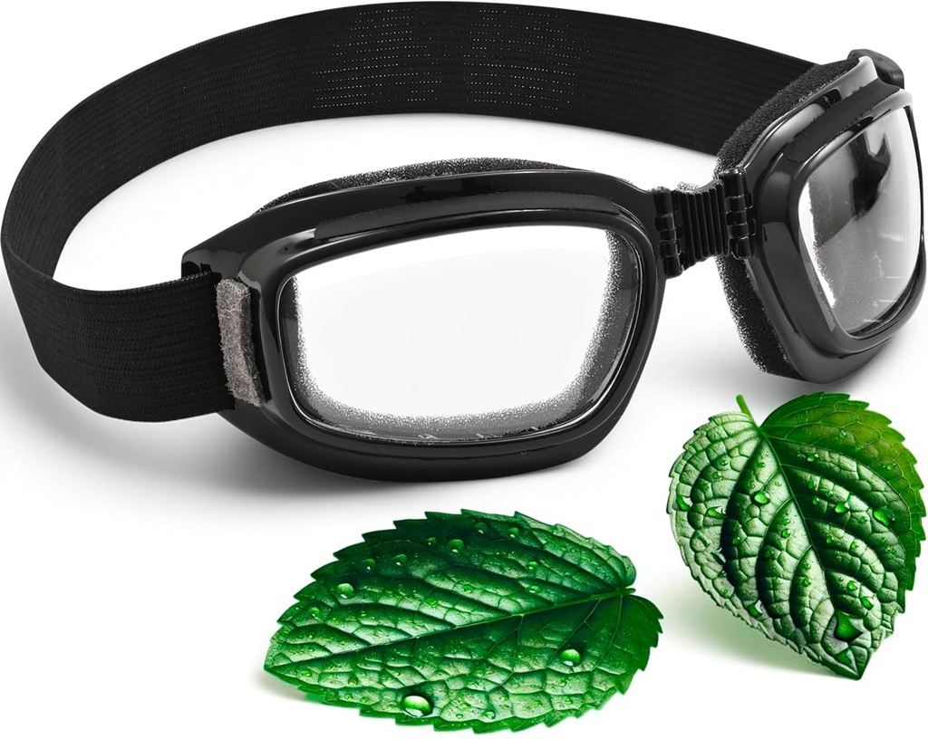 3D Dry Eye Relief Glasses med fuktkuddar och bekväm mjuk kudde - Hydrating Silicone Dry Eye Masks med Hydrating Chamber Design, Universal Fit for Day and Night Use (Transparent)