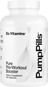 PumpPills Nitric Oxide Supplements for Men & Women - L Citrulline L Arginine Supplement - Stimulant Free Pre Workout Pills - Nitric Oxide Booster - Vegan, Paleo, Keto (120 kapslar)