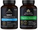 Forntida näring SBO Probiotics Capsules, Ultimate, 60 Count + Digestive Enzymes Capsules, 90 Count