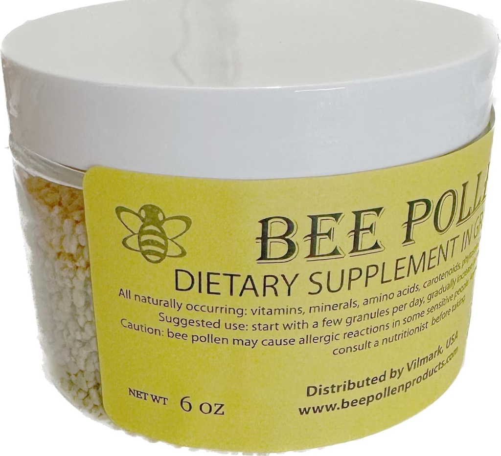 6 uns BEE Pollen 100% ren naturlig icke bearbetad bi Pollen Granules 6 uns i burk