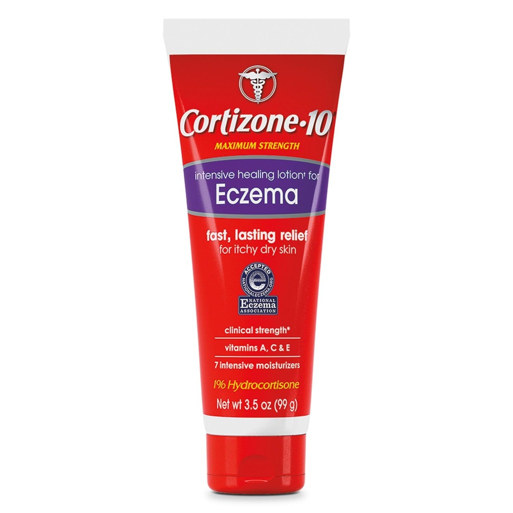 Cortizone 10 Maximal Styrka Intensiv Healing Lotion för Eczema, 3,5 oz Pack 1