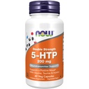 NOW Foods Supplements, 5-HTP (5-hydroxytryptophan) 200 mg, Double Strength, Neurotransmittor Support *, 60 Veg Capsules