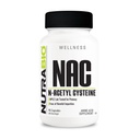 NutraBio N-Acetyl Cysteine Supplement (NAC) - 90 kapslar, 600mg Varje - Kraftfull Anti-Oxidant - Immune Support - Boost Glutathione