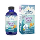 Nordic Naturals Babys DHA, Unflavored - 4 oz - 1050 mg Omega-3 + 300 IE Vitamin D3 - Stöder hjärna, Vision & Nervous Systemutveckling hos spädbarn - Icke-GMO - portioner kan variera