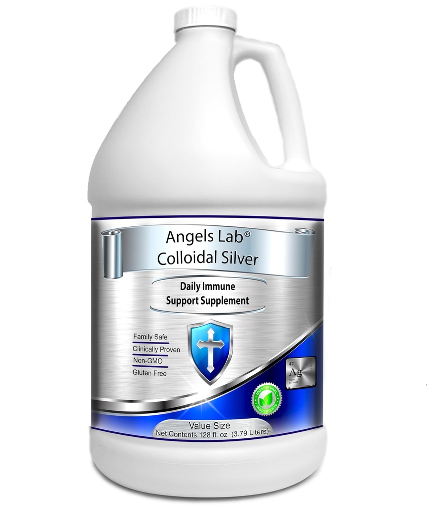 Kolloidalt silver immunstöd 10 PPM Nano Liquid (128 fl oz)