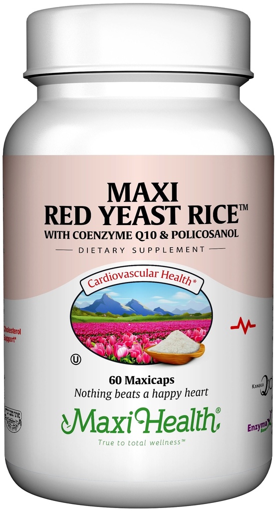 Maxi Health, Maxi Red Yeast Rice Complex (600 Mg), 60 kapslar
