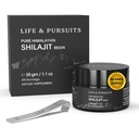 Life & Pursuits 100% Pure Real India Himalayan Shilajit Resin, 1,1 oz 500mg, Minsta 75% Fulvic Acid, 85 + Trace Minerals, Kosttillskott för män 3rd Party Lab Test Report, 60 portioner (Pack av 1)