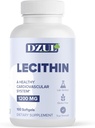 DZUL Pharma's Soy Lecithin 1200 mg / 100 Softgels/High Potency, Gluten Free och Lab-Verified