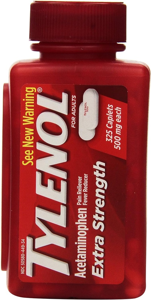 Tylenol Extra Styrka Acetaminophen 500 Mg 325 Caplets