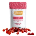 B12 Gummy Vitaminer - 1500 mcg Vitamin B12 Gummies för vuxna och barn - Hjälper med energi, Metabolism, Ben Nervous System Support - Raspberry Flavor - 60 Count - 60 Day Supply