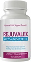 Rejuvalex Advanced Hair Growth Formula - Unikt Supplement med vitaminer och mineraler med Biotin - Gluten Free 60 kapslar - Hair Lash Skin och Nails Extra Strength Formula Growth Booste