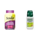 Senokot Dietary Supplement Laxative Gummies, Natural Senna Extract, Gentle & Dulcolax Liquid Laxative, Stimulant Free Laxative för bekväm lättnad, Cherry Flavor, 12 oz.