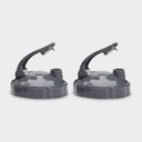 NutriBullet Flip Top To-Go Lid (uppsättning av 2), Grey, .25 Lbs