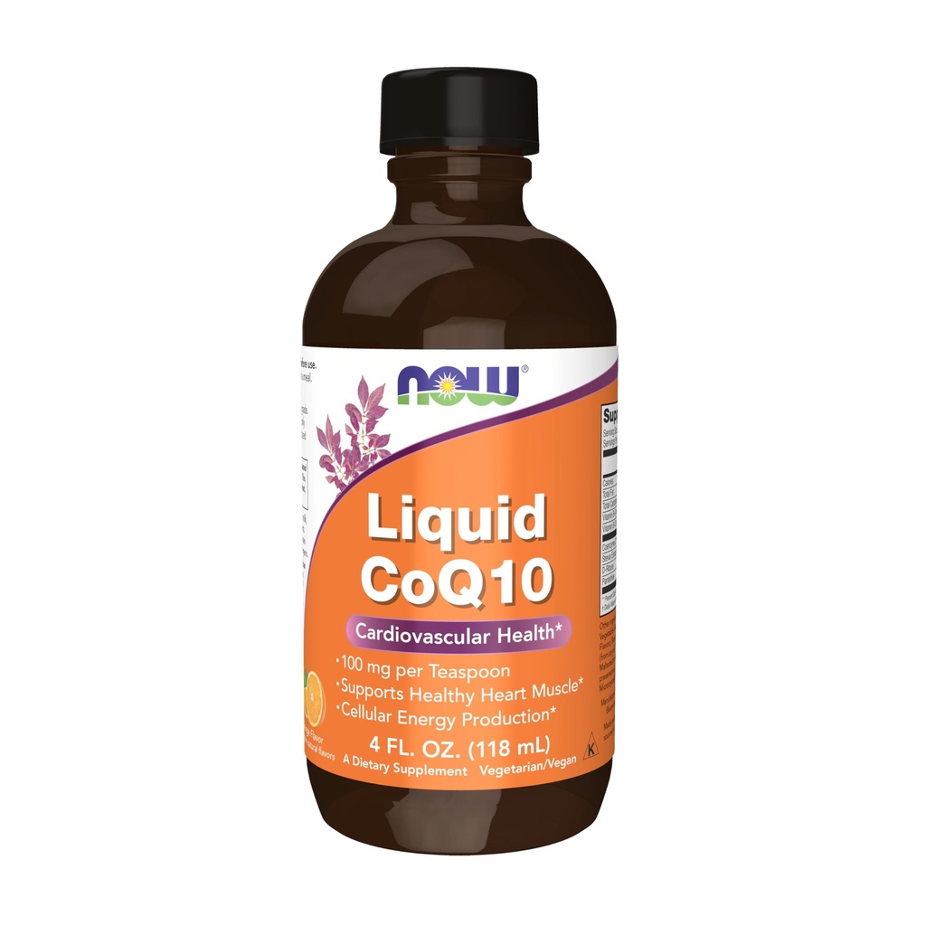 NU Tillägg, Q10 Liquid, 100 mg per Teaspoon, med Co-enzym B Vitaminer, Sweetened med Xylitol, 4-Ounce