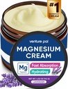 Venture Pal Magnesium Lotion, Topical Magnesium Cream for Sleep, Leg Cramps & Pain, Muscle Relaxation, Calm, Moisturizing Supplement med Coconut Oil, Shea Butter & Hyaluronic Acid, Säker för barn
