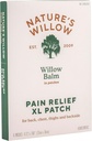 Naturens Willow Natural Pain Relief Patches for Muscles & Joints | Fast-Acting with White Willow Bark | Gratis från artificiella dofter och dyes | 6 Patches (1-Pack)