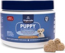 Origin Labs Puppy Multifunction Support DHA Omega 3 Supplement, Wild Alaska Salmon Fish Oil, Probiotic for Gut Health, Immune Support, Heart, Skin, Brain, Joint Health, Salmon Flavor, 60 Soft Chews