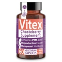 Intim Rose Vitex Chasteberry Supplement för kvinnor, 1000 mg - Chaste Tree Berry för hormonbalans, fertilitet och PMS Support, reglera cykler - 60 kapslar
