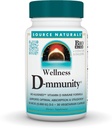 Källa Naturals Wellness D-mmunitet, Bio-Aligned Vitamin D Immune Formel, Stöder Optimal Absorbtion och Utilization *, 125 mcg (5,000 IE) D-3-30 Vegetariska kapslar