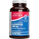 Cold Pressed Organic Flaxseed Oil 1000mg Softgels - Non GMO Organic Flax Seed Oil Rich in Naturally Occurring Omega 3 6 9 för Full Body Benefits - Fish Free Omega 3 Supplement (180 Softgels)