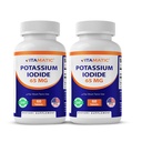 Vitamatisk kaliumjodid 65 mg per portion - 60 tabletter - sköldkörtelstöd - KI piller (60 greve av 2))