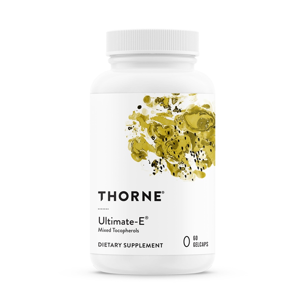 THORNE - Ultimate-E - innehåller alla naturliga former av vitamin E - 60 Gelcaps