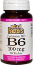 B-6 Pyridoxin HCL 100mg naturliga faktorer 90 flikar