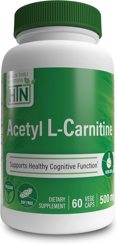 Acetyl L-karnitin (500 mg, 60 kapslar)