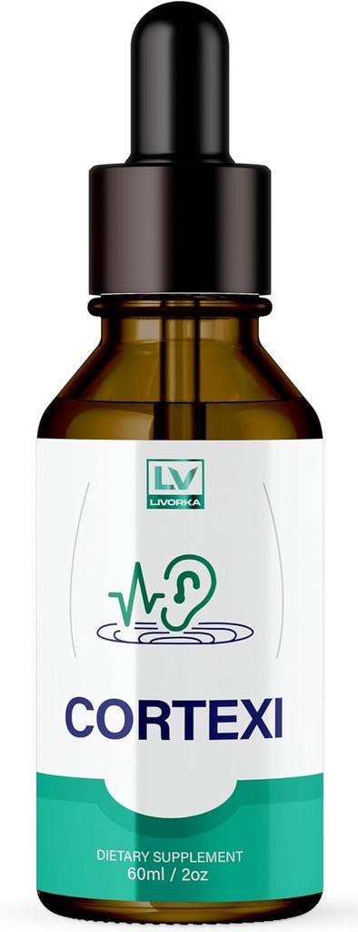 LIVORKA 1 Pack - Cortexi Drops - Cortexi Formel, Cortexi Oral, Cortexi Drops - för öronhälsa, hörselstöd, Cortexi Drops att dricka, Cortexi 1 flaska i 1 månad, Cortexi Reviews.