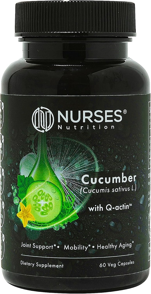 Clinically Studied – Joint Health & Recovery – Premium Cucumber Supplement med Q Actin – 2 månaders leverans – 60 kapslar – Tredjepartstestade – Vegan Gluten Free