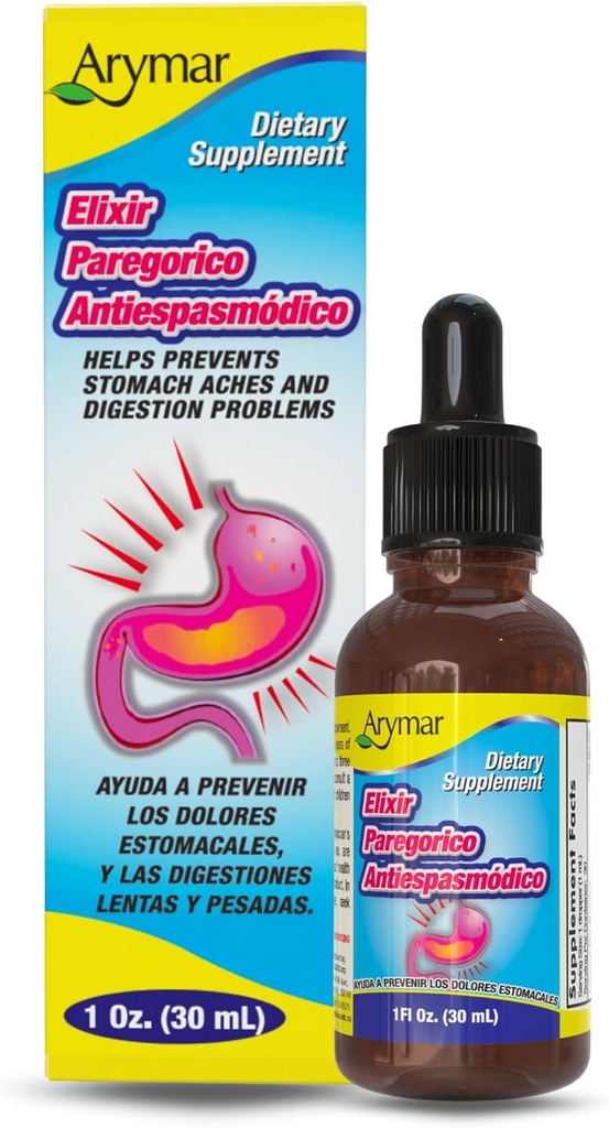 Arymar Elixir Paregorico Antiespasmodico - Digestive Support Supplement - 1 uns
