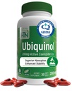 Health Thru Nutrition Ubiquinol 200mg 30 Softgels som Kaneka QH Reduced CoQ-10 | Stabiliserad - 3rd Party Tested | Förbättrad biotillgänglighet | Cardiovascular & Mitochondria Function Support | Non-GMO