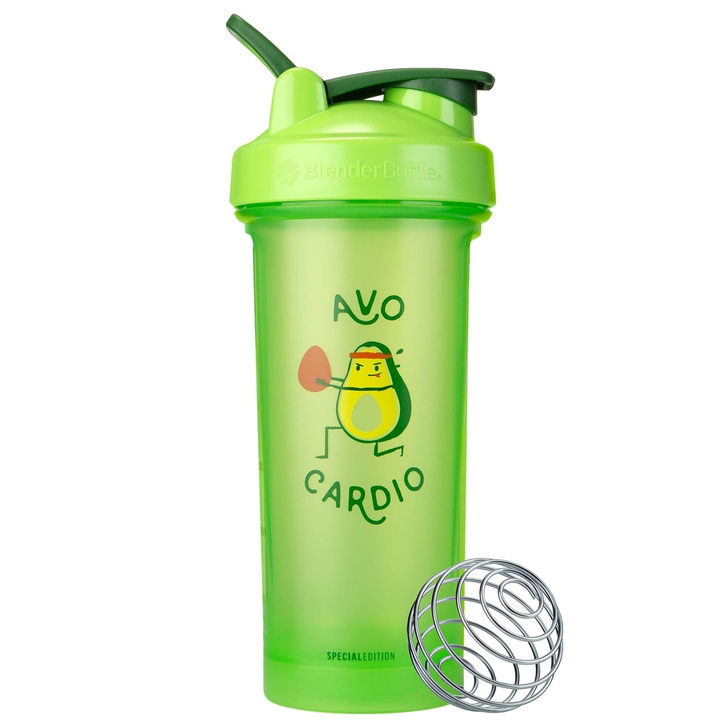 BlenderBottle Just for Fun Classic V2 Shaker Bottle Perfekt för Protein Shakes och Pre Workout, 28-Ounce, Avo Cardio