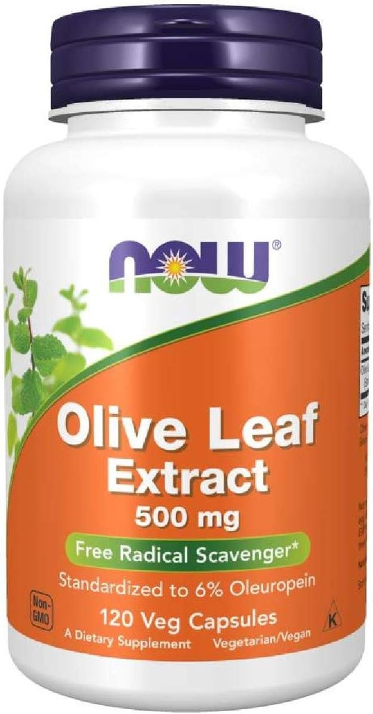 Nu livsmedel olivblad extrakt 500 Mg, 120 CT